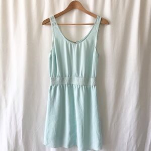 Wilfred Aritzia blue elastic waist dress Size S